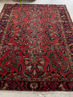 5x6 Vintage Persian Lilihan Rug