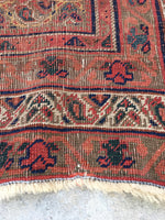 4'2 x 5'1 Square Afshar Rug (#413) - Blue Parakeet Rugs