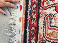 3'4 x 15'8 Antique 1940s tribal Runner (#823) - Blue Parakeet Rugs
