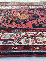 3'4 x 15'8 Antique 1940s tribal Runner (#823) - Blue Parakeet Rugs