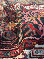 3'4 x 15'8 Antique 1940s tribal Runner (#823) - Blue Parakeet Rugs