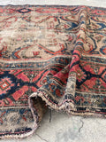 3'5 x 5'9 Worn camel ground Persian rug #2211 / 4x6 Vintage Rug - Blue Parakeet Rugs
