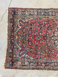 2'8 x 4'9 Antique Persian Rug #2731 / 3x5 Vintage Persian Rug - Blue Parakeet Rugs