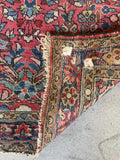 2'8 x 4'9 Antique Persian Rug #2731 / 3x5 Vintage Persian Rug - Blue Parakeet Rugs