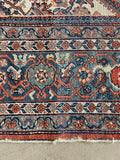 9'8 x 12'2 Antique Worn Persian Mahal Rug #2732