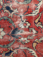 7'5 x 10'3 Antique Mahal rug #2073 / 7x10 Vintage Rug - Blue Parakeet Rugs