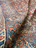 9'8 x 12'2 Antique Worn Persian Mahal Rug #2732