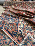 9'8 x 12'2 Antique Worn Persian Mahal Rug #2732