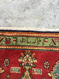 1'10 x 4'1 Vintage Persian rug mat / 2x4 scatter rug (#1011) - Blue Parakeet Rugs