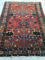 4'8 x 6'5 Antique Persian Malayer (#1014) at Anthropologie - Blue Parakeet Rugs