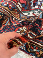 9'9 x 13'4 Antique Persian Heriz rug #2734ML / 10x13 Heriz - Blue Parakeet Rugs