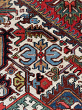 9'9 x 13'4 Antique Persian Heriz rug #2734ML / 10x13 Heriz - Blue Parakeet Rugs