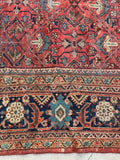 10'8 x 13'5 Antique Oversize Mahal village rug #2043 / 11x13 Vintage rug - Blue Parakeet Rugs