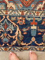 7'5 x 11'6 Antique NW Persian rug #2365 - Blue Parakeet Rugs