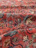 10'8 x 13'5 Antique Oversize Mahal village rug #2043 / 11x13 Vintage rug - Blue Parakeet Rugs