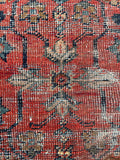 10'8 x 13'5 Antique Oversize Mahal village rug #2043 / 11x13 Vintage rug - Blue Parakeet Rugs