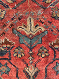 10'8 x 13'5 Antique Oversize Mahal village rug #2043 / 11x13 Vintage rug - Blue Parakeet Rugs