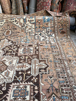 10'10 x 12'2 Antique Persian Serapi Rug #2853