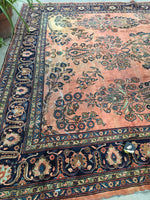 10'5 x 16'1 oversize antique Persian Lilihan rug (#1020) - Blue Parakeet Rugs