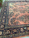 10'5 x 16'1 oversize antique Persian Lilihan rug (#1020) - Blue Parakeet Rugs