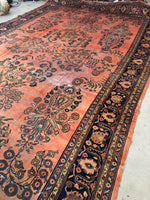 10'5 x 16'1 oversize antique Persian Lilihan rug (#1020) - Blue Parakeet Rugs