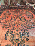 10'5 x 16'1 oversize antique Persian Lilihan rug (#1020) - Blue Parakeet Rugs