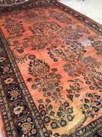 10'5 x 16'1 oversize antique Persian Lilihan rug (#1020) - Blue Parakeet Rugs