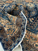 4'6 x 6'6 Antique Harshang Persian Malayer rug #2215 / 5x7 Vintage Rug - Blue Parakeet Rugs