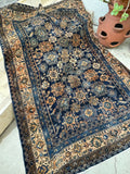 4'6 x 6'6 Antique Harshang Persian Malayer rug #2215 / 5x7 Vintage Rug - Blue Parakeet Rugs
