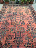 10'5 x 16'1 oversize antique Persian Lilihan rug (#1020) - Blue Parakeet Rugs
