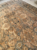 10'7 x 13'4 Antique Persian Mahal rug #2217 / 11x13 Vintage Rug - Blue Parakeet Rugs