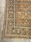 10'7 x 13'4 Antique Persian Mahal rug #2217 / 11x13 Vintage Rug - Blue Parakeet Rugs