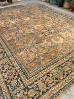 10'7 x 13'4 Antique Persian Mahal rug #2217 / 11x13 Vintage Rug - Blue Parakeet Rugs