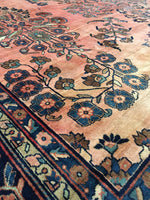 10'5 x 16'1 oversize antique Persian Lilihan rug (#1020) - Blue Parakeet Rugs