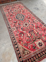 4'4 x 10'4 Vintage Mahal rug #718ML / 4x10 Vintage Rug - Blue Parakeet Rugs