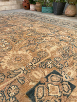 10'7 x 13'4 Antique Persian Mahal rug #2217 / 11x13 Vintage Rug - Blue Parakeet Rugs