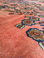 10'5 x 16'1 oversize antique Persian Lilihan rug (#1020) - Blue Parakeet Rugs