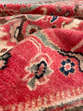 4'4 x 10'4 Vintage Mahal rug #718ML / 4x10 Vintage Rug - Blue Parakeet Rugs