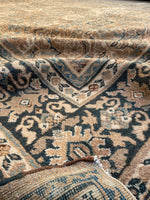 10'7 x 13'4 Antique Persian Mahal rug #2217 / 11x13 Vintage Rug - Blue Parakeet Rugs