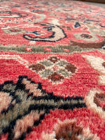 4'4 x 10'4 Vintage Mahal rug #718ML / 4x10 Vintage Rug - Blue Parakeet Rugs