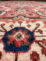 4'4 x 10'4 Vintage Mahal rug #718ML / 4x10 Vintage Rug - Blue Parakeet Rugs