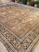 10'7 x 13'4 Antique Persian Mahal rug #2217 / 11x13 Vintage Rug - Blue Parakeet Rugs