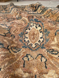 10'7 x 13'4 Antique Persian Mahal rug #2217 / 11x13 Vintage Rug - Blue Parakeet Rugs