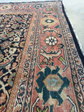 9'10 x 12'5 Midnight Blue Antique Persian Mahal (#832) - Blue Parakeet Rugs