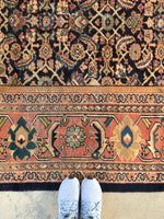 9'10 x 12'5 Midnight Blue Antique Persian Mahal (#832) - Blue Parakeet Rugs