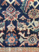 9'10 x 12'5 Midnight Blue Antique Persian Mahal (#832) - Blue Parakeet Rugs