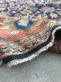 9'10 x 12'5 Midnight Blue Antique Persian Mahal (#832) - Blue Parakeet Rugs