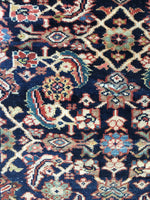 9'10 x 12'5 Midnight Blue Antique Persian Mahal (#832) - Blue Parakeet Rugs
