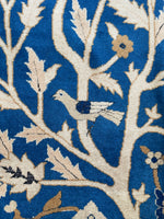 10’5 x 19’ Nature and Animal Scene Antique Indian rug #2534 / 11x19 vintage rug - Blue Parakeet Rugs