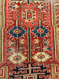 8'10 x 11'10 Antique Persian Dragon design Heriz rug #2218 / 9x12 Vintage Rug - Blue Parakeet Rugs